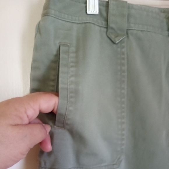 Rafaella green cropped cargo women's size 10 - Picture 4 of 8